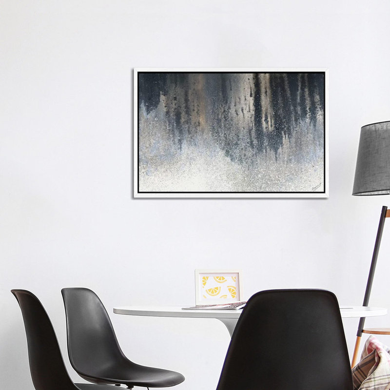 Summer Woods by M. Mercado - Painting on Canvas, 101.6 cm H x 66.04 cm W, White Framed