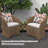 Indoor/Outdoor Reversible Throw Waterproof Pillows With Pillowcase(Set Of 2)-111077073-111009297