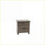 Table de chevet en bois gris chêne avec rangement pour chambre