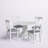 Alnesha 4 - Person Pedestal Dining Set-445597173
