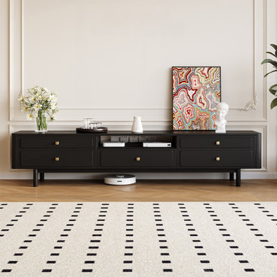 Meuble télé simple noir moderne