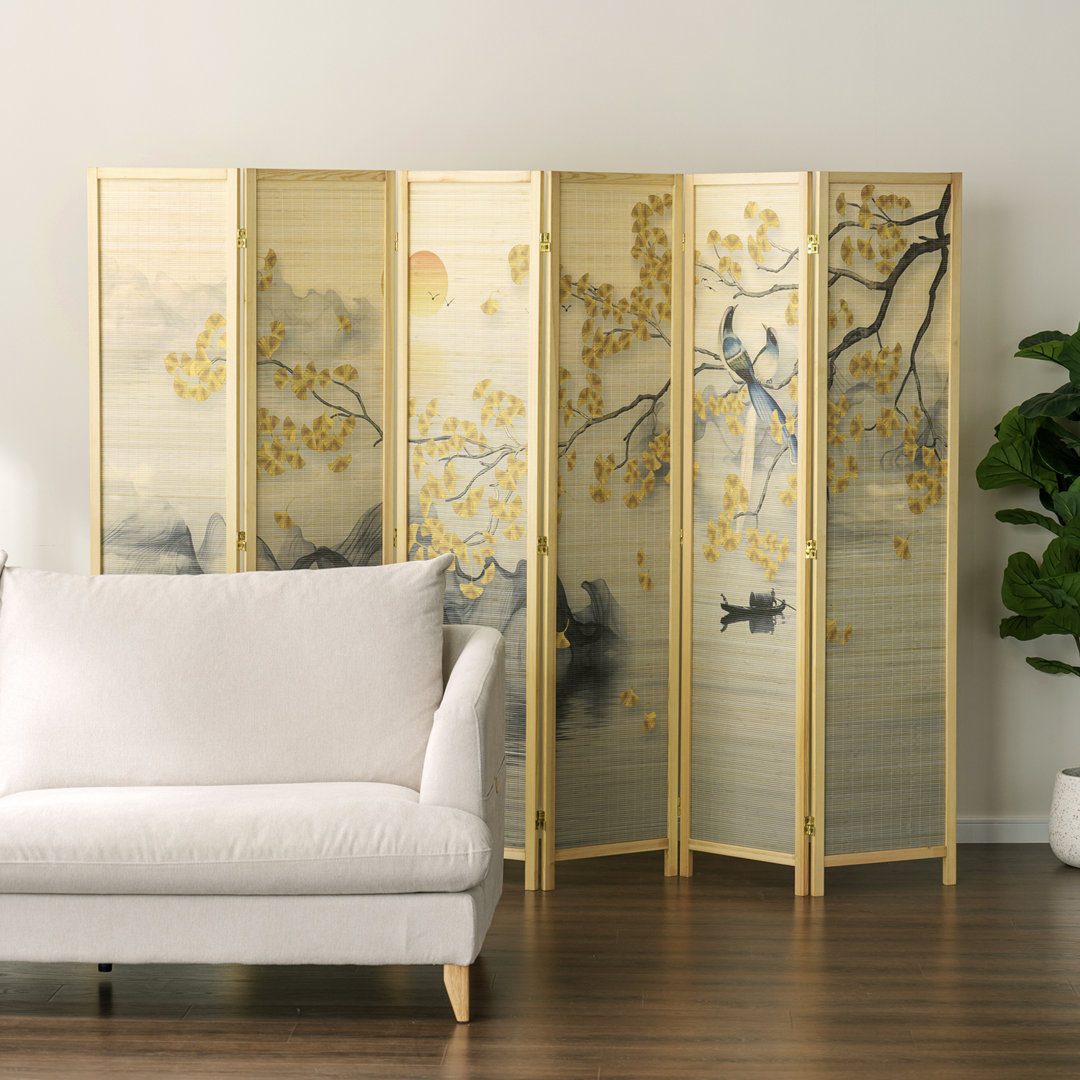 Southbury 94.5'' W x 68.9'' H 6 - Panel Room Divider The Twillery Co.®