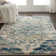 Tapis oriental beige / bleu Dreya