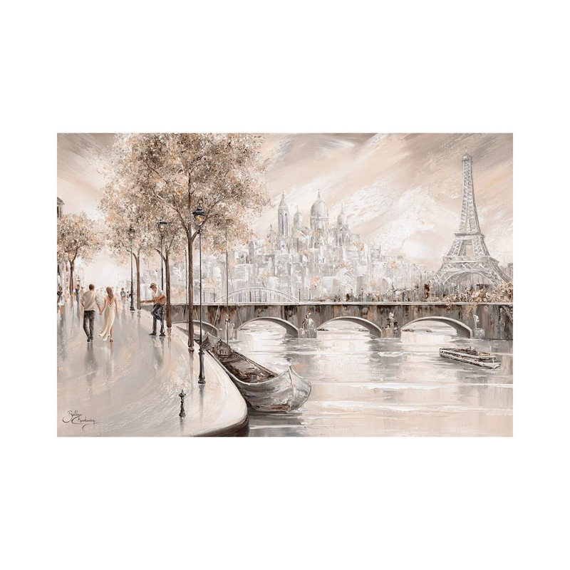 Ensemble ensemble à Paris II - Giclée sur toile tendue avec châssis, H 12 po x l 18 po