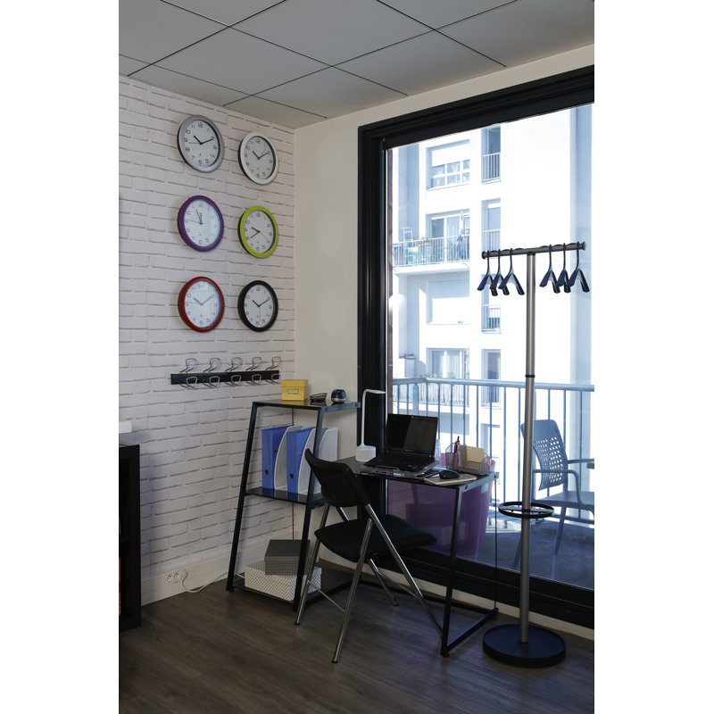 Medium Black and White Quartz Silent Wall Clock