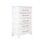 Commode 5 tiroirs White Roots