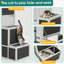 Maison de chat polyvalente pour l'extérieur et l'intérieur avec plusieurs plateformes et dispositifs de sécurité pour le confort et le plaisir des chats