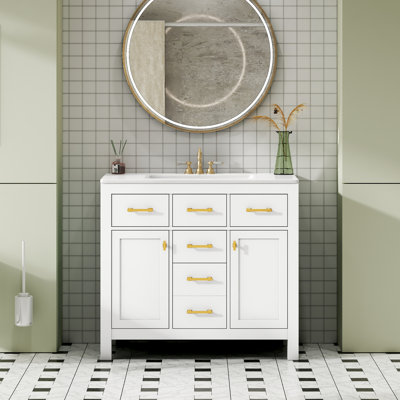 Meuble-lavabo 36 po avec lavabo en céramique