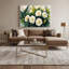 Art hawaïen sur toile beige Gardenias-1467704620