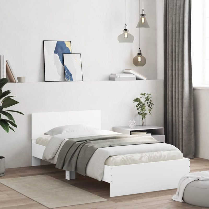 Nyleen Bed, EU Single (3'4), White