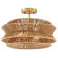 16 po Plafonnier semi-encastré en corde tissée 2 lumières Bohemian-145417227