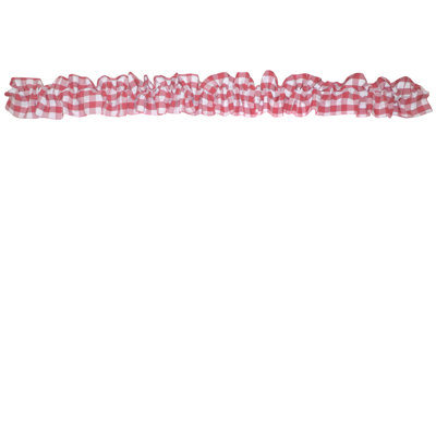 Checkered Tailored Window Valance