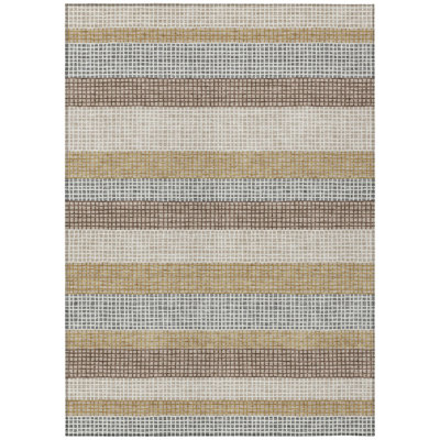 Machine Washable Indoor/Outdoor Chantille ACN2530 Stripes Rug
