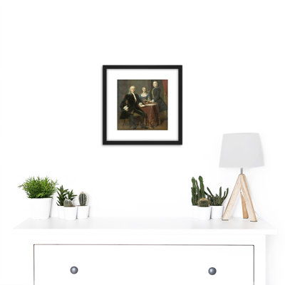 Van Der Mijn Family Group Portrait Painting by Frans Van Der Mijn - Single Picture Frame Painting