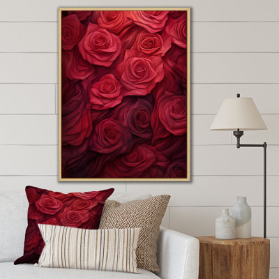 La beauté des roses rouges - Roses, art mural