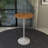 Heatherton Modern Bar Height Dining Table with Resin Top and Steel Pedestal Base Kitchen Table Seats 2-6 Person-1234930804-1208304102