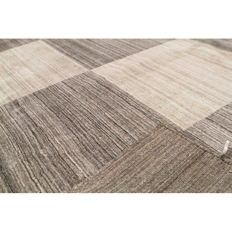 Tapis argent noué à la main de haute qualité