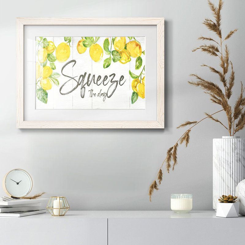 " Lemon Squeeze ", White, 28" H x 42" W x 1.5" D