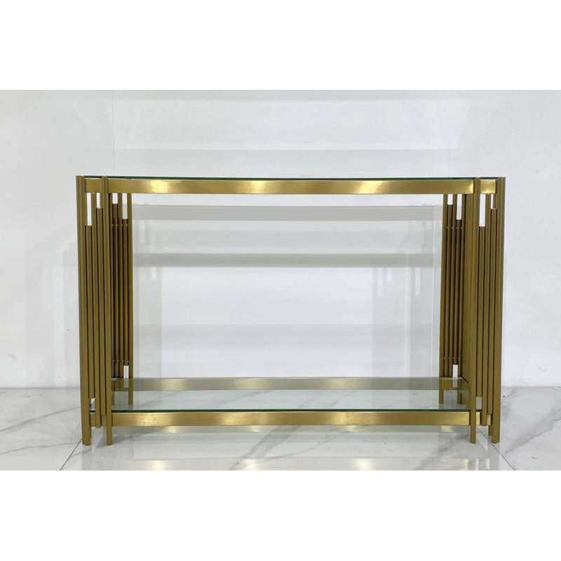 Merida Glass Console Table