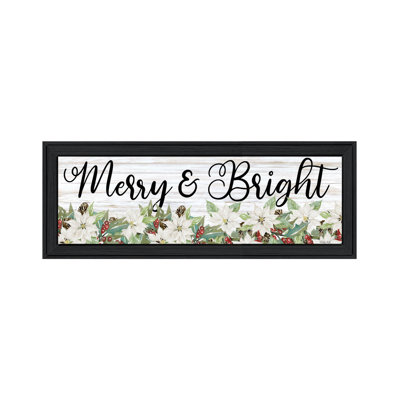 Innaloo Merry And Bright Framed Wall Art for Living Room, Home Wall Decor by Cindy Jacobs