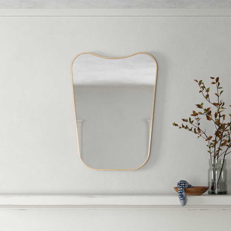 Bellona Metal Asymmetrical Mirror, 30" x 22"