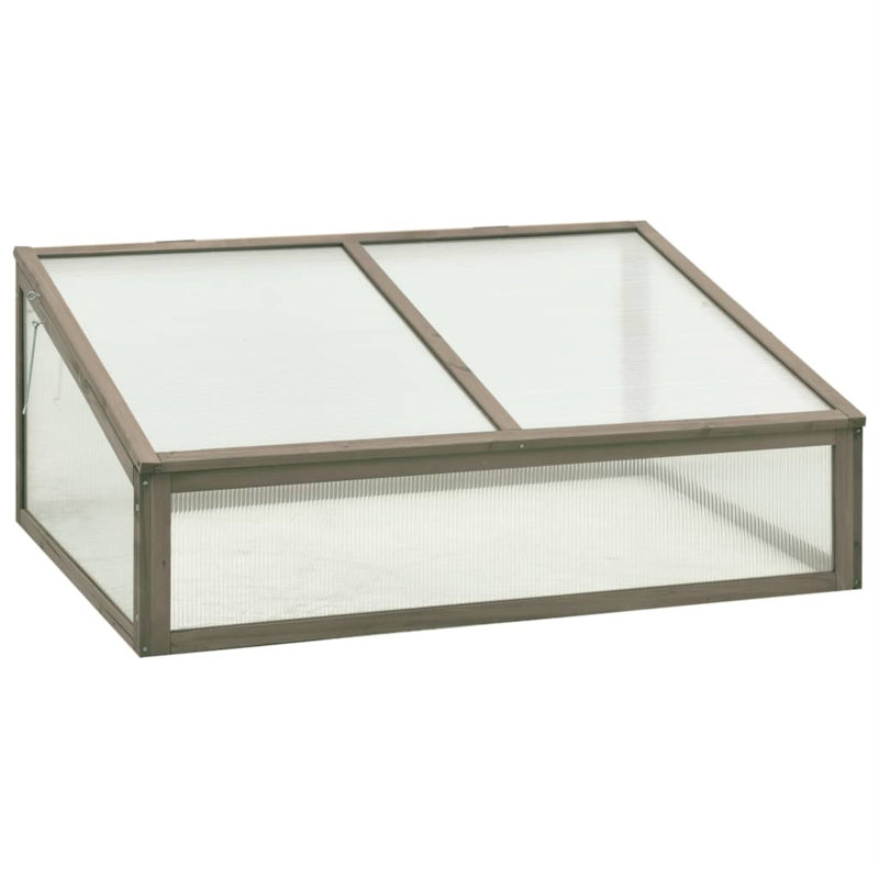 Firwood and PC Board Cold Frame Greenhouse for Outdoor Plants