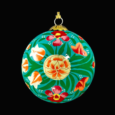 Turquoise Blooms Bauble