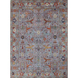Transitional One-of-a-Kind Rectangle 8'4" X 10'4" Hand Knotted Area Rug
