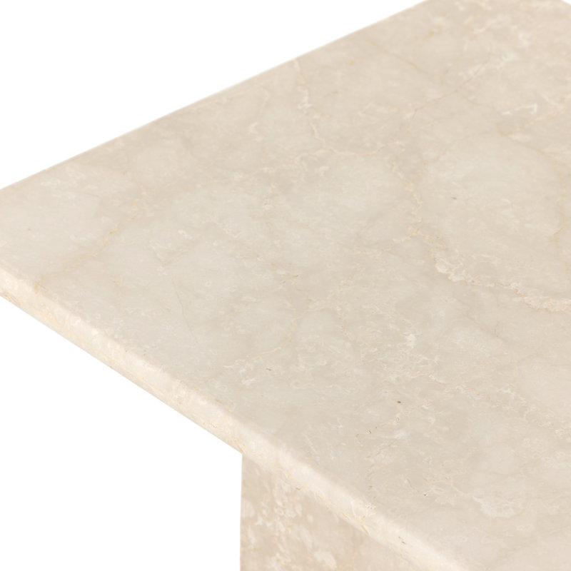 Arum Marble Coffee Table, Cream Marble