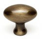 Oval Knob, Antique English, 1.25" H x 0.88" W x 0.5" D