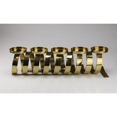 13 cm H Stainless Steel Fireplace Candelabra