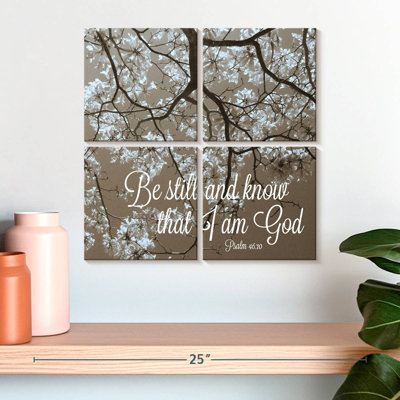 Verset biblique «Tergel Be Still»