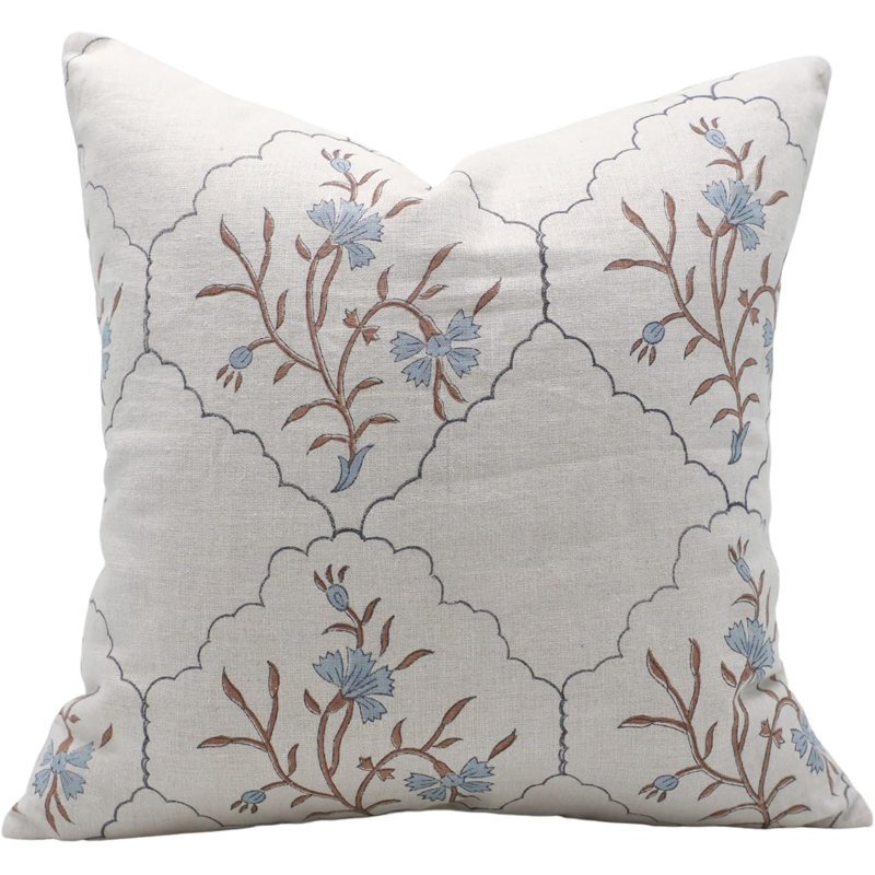 Coussin décoratif fabriqué à la main pour la décoration de la maison Fabivine, Vidya, H 20 po x l 20 po