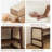 Shoe Storage Bench With Cushion - 2 Tier Shoe Rack For Front Door Entrance, Rattan Shoe Rack, Entryway Bench With Storage For Closet,hallway,bedroom&living Room(walnut, 39.4" W)