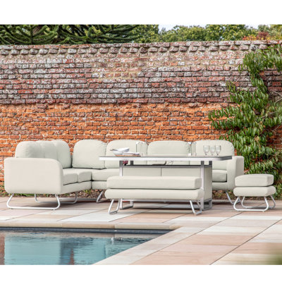 Laquain Rectangular 5 Piece 8 - Person 162Cm L Outdoor Table Set