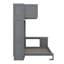 Grand lit escamotable mural avec bureau, tablettes et armoires-109100682