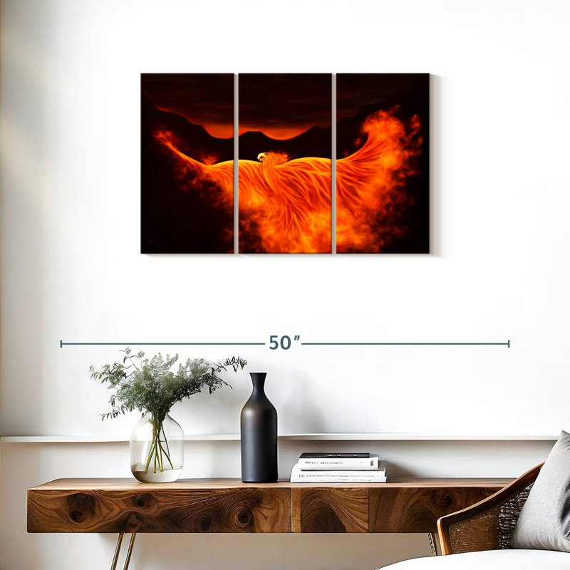 Kelan Phoenix Rising, 20" H x 33" W