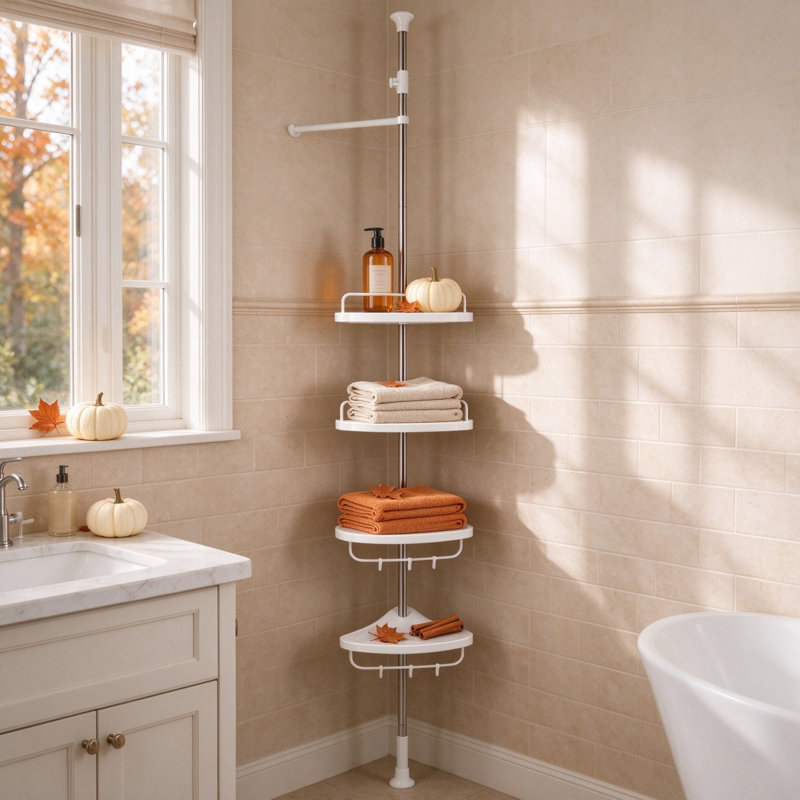 Support de rangement pour salle de bain à 6 niveaux