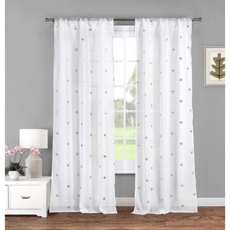 Semi Sheer Curtain Pair