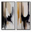 «Black, White and Gold Expression IV», 2 pièces sur toile-933279747-933279748