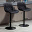 Swivel Upholstered Adjustable Height Bar Stool