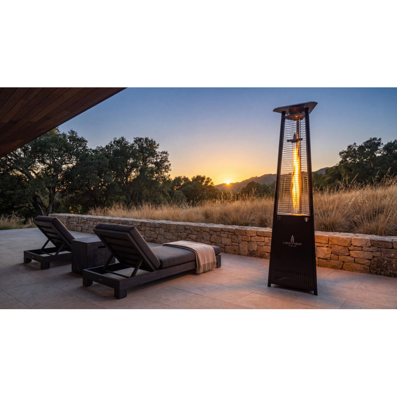 Chauffe-terrasse Lava Heat Italia Lava Lite - Acier inoxydable, propane liquide (paquet plat), Stainless Steel, Propane