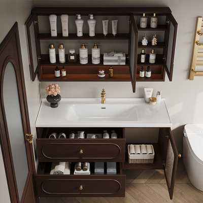 Armoire de salle de bain vintage français