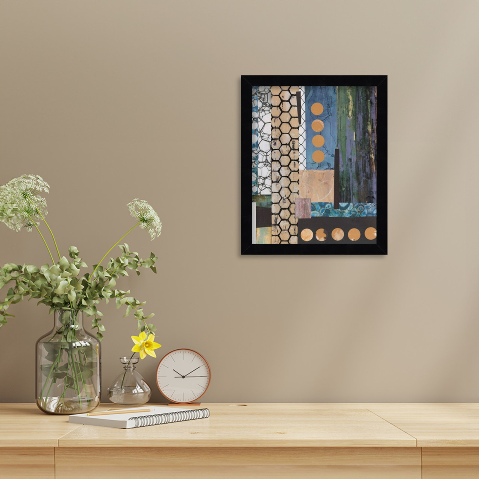 Mashup No. 2 Print by Natalie Avondet, Black, 13" H x 11" W