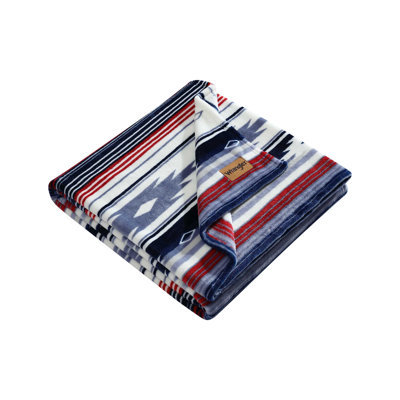 Wrangler Printed Ultra Soft Plush Fleece Throw Blanket
