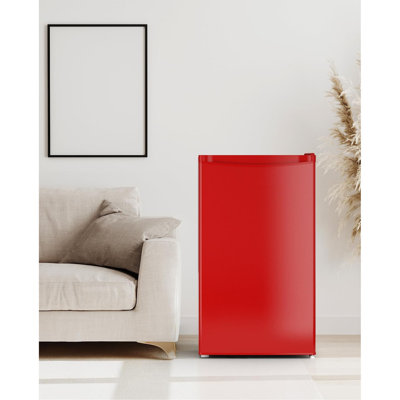 3.2 Cu.Ft Single Door Mini Fridge With Freezer – Compact Refrigerator For Dorm, Bedroom & Office, Adjustable Thermostat, Energy-Efficient Design