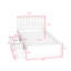 Lit plateforme simple avec tiroirs Eljay-1267667854