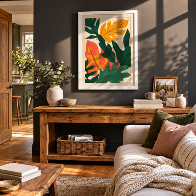 Tropical Foliage Botanical - Framed Print