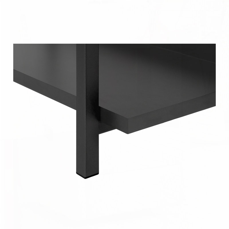 Metal Frame 3-Tier Console Table