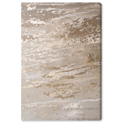 «Aged Fissure Canvas Elegant Gold Abstract» par Art Remedy